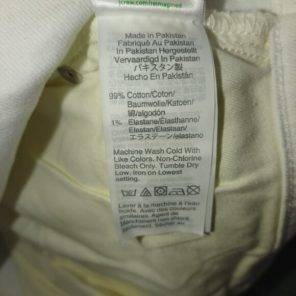 J Crew Womens White Denim Cuffed Jean Shorts Size 29 Summer Casual Classic Boho - Picture 7 of 10